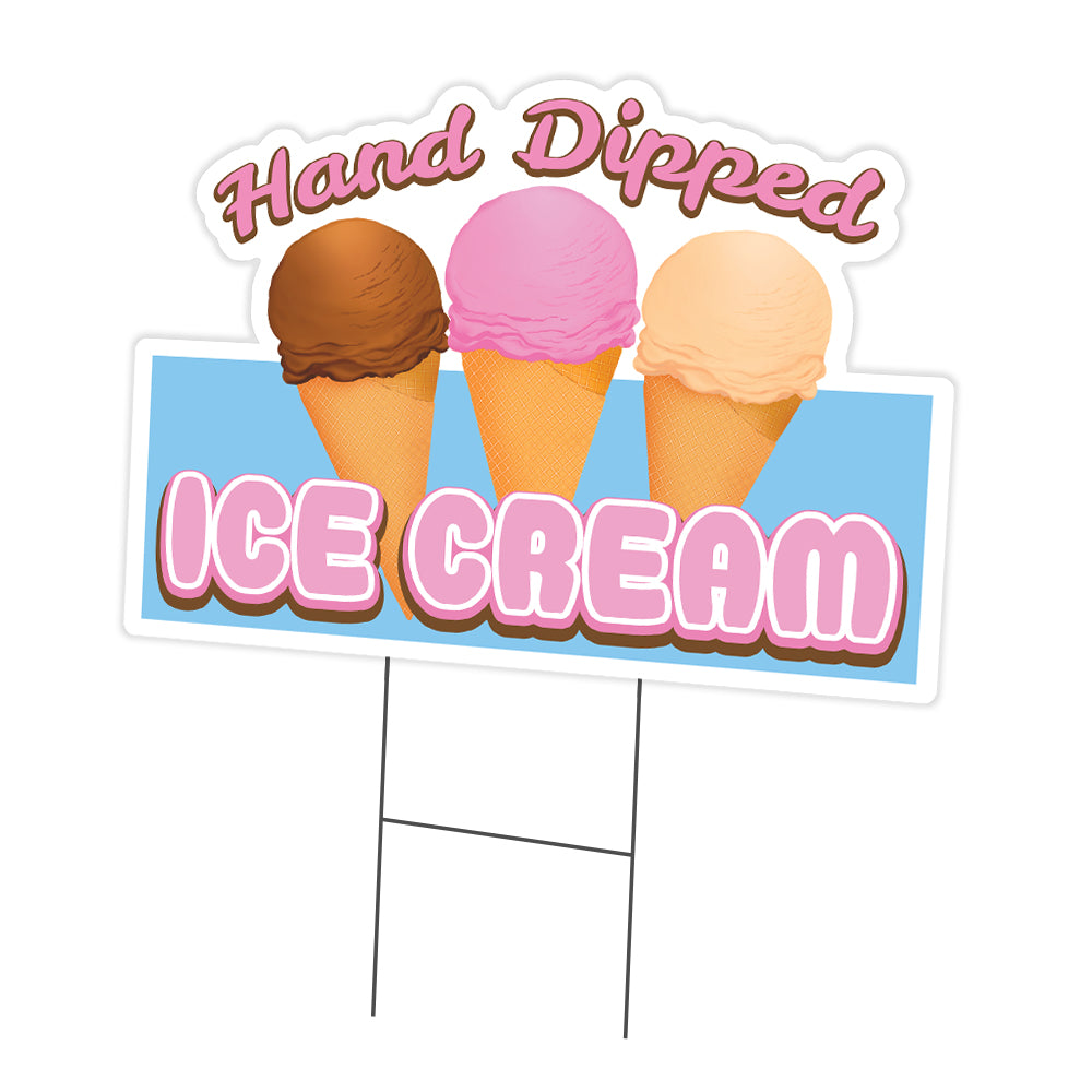 Hand Dipped Ice Cream Die Cut