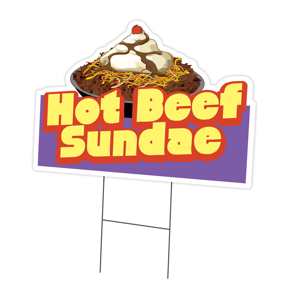 Hot Beef Sundae Die Cut