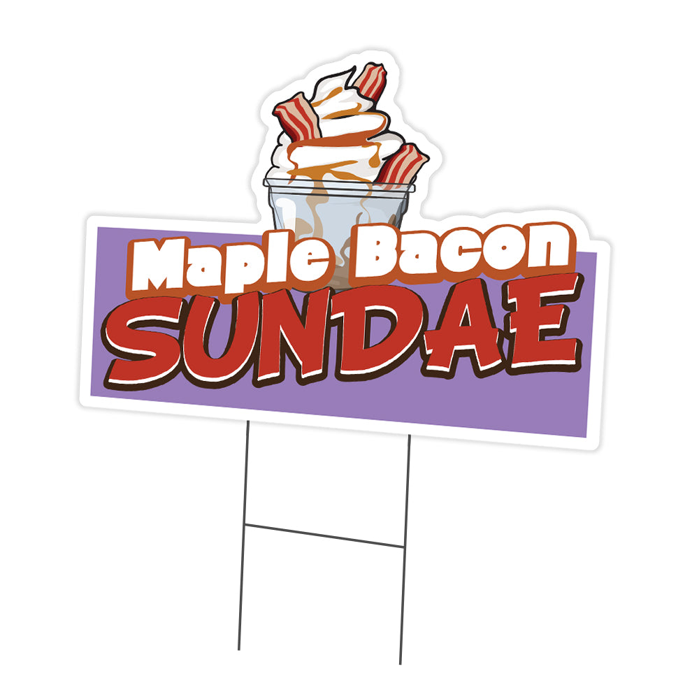 Maple Bacon Sundae Die Cut