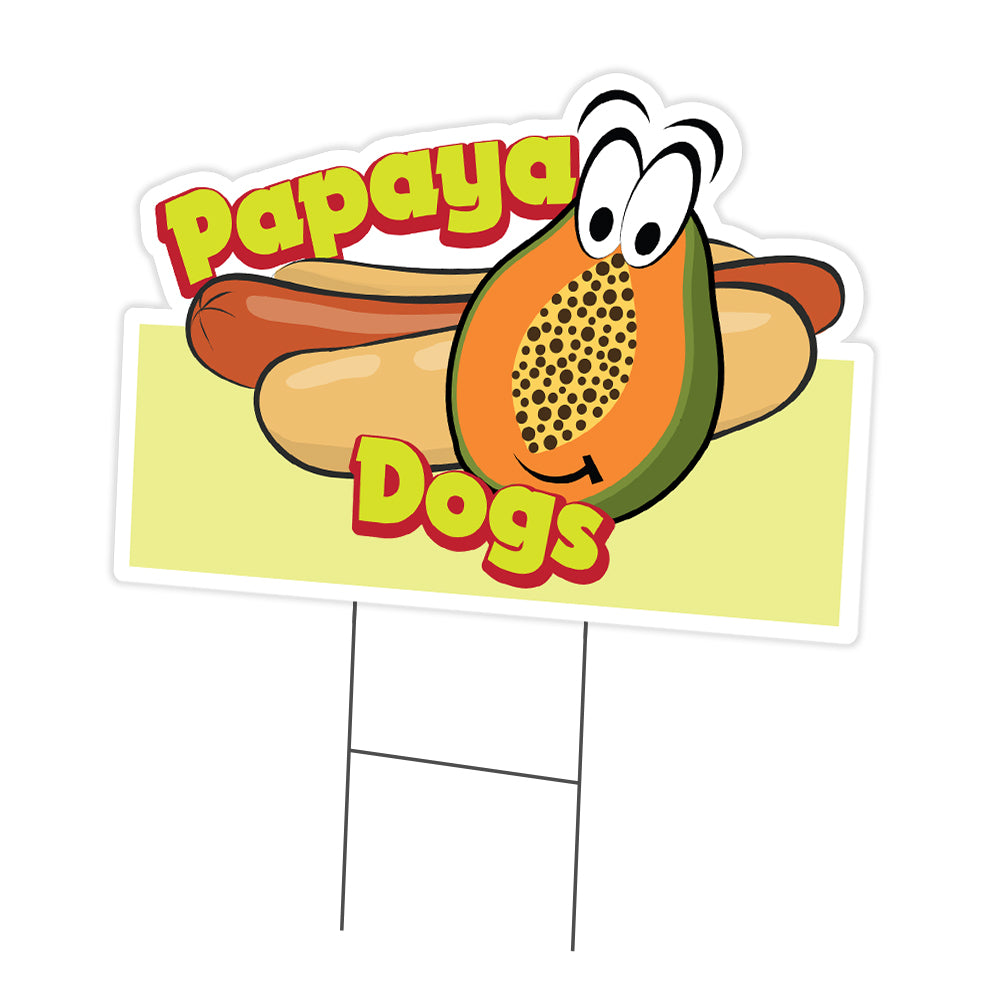 Papaya Dogs Die Cut