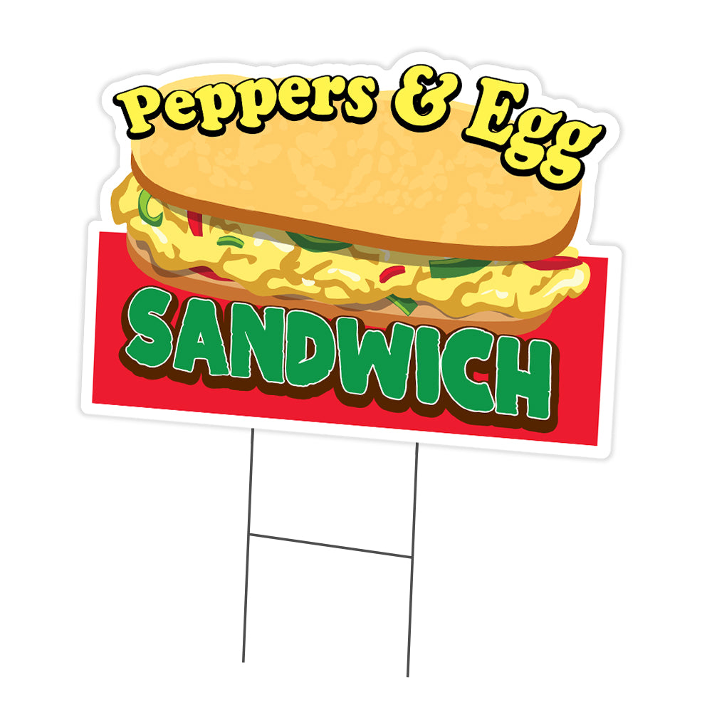 Peppers And Egg Sandwich Die Cut