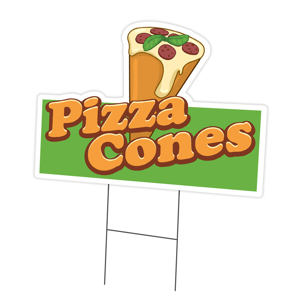 Pizza Cones Die Cut