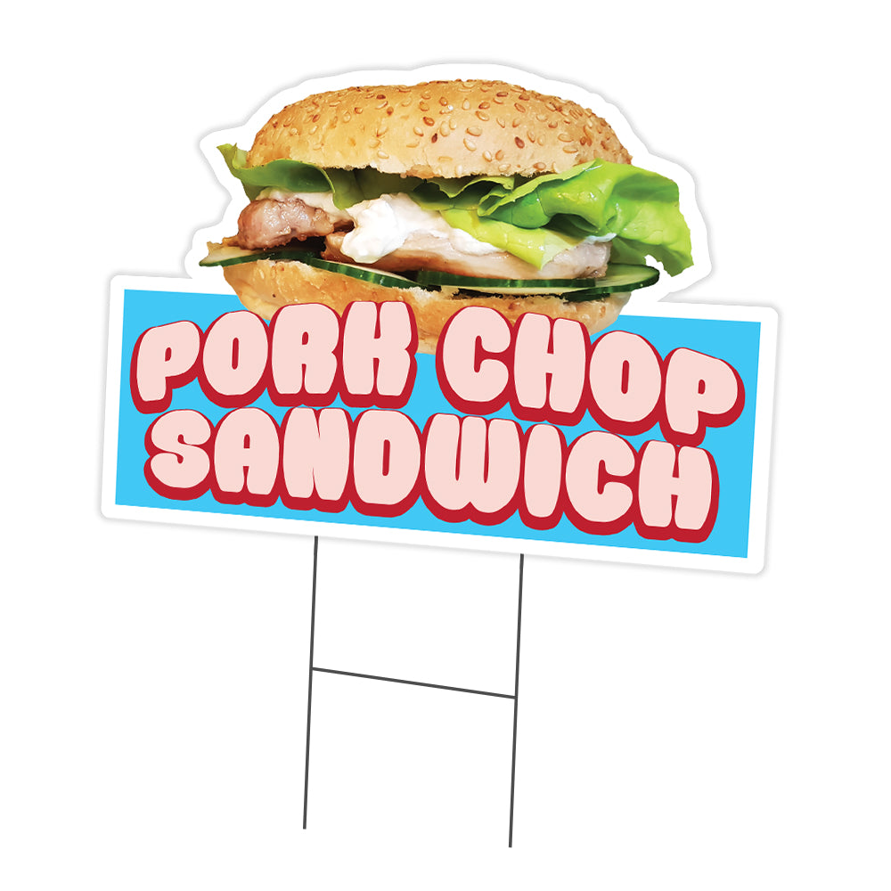 Pork Chop Sandwich Die Cut