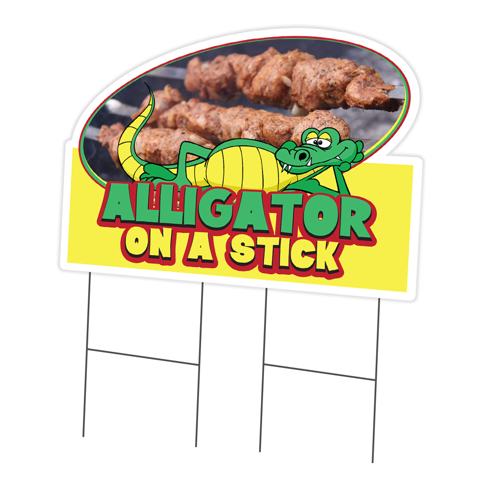 Alligator On A Stick Die Cut