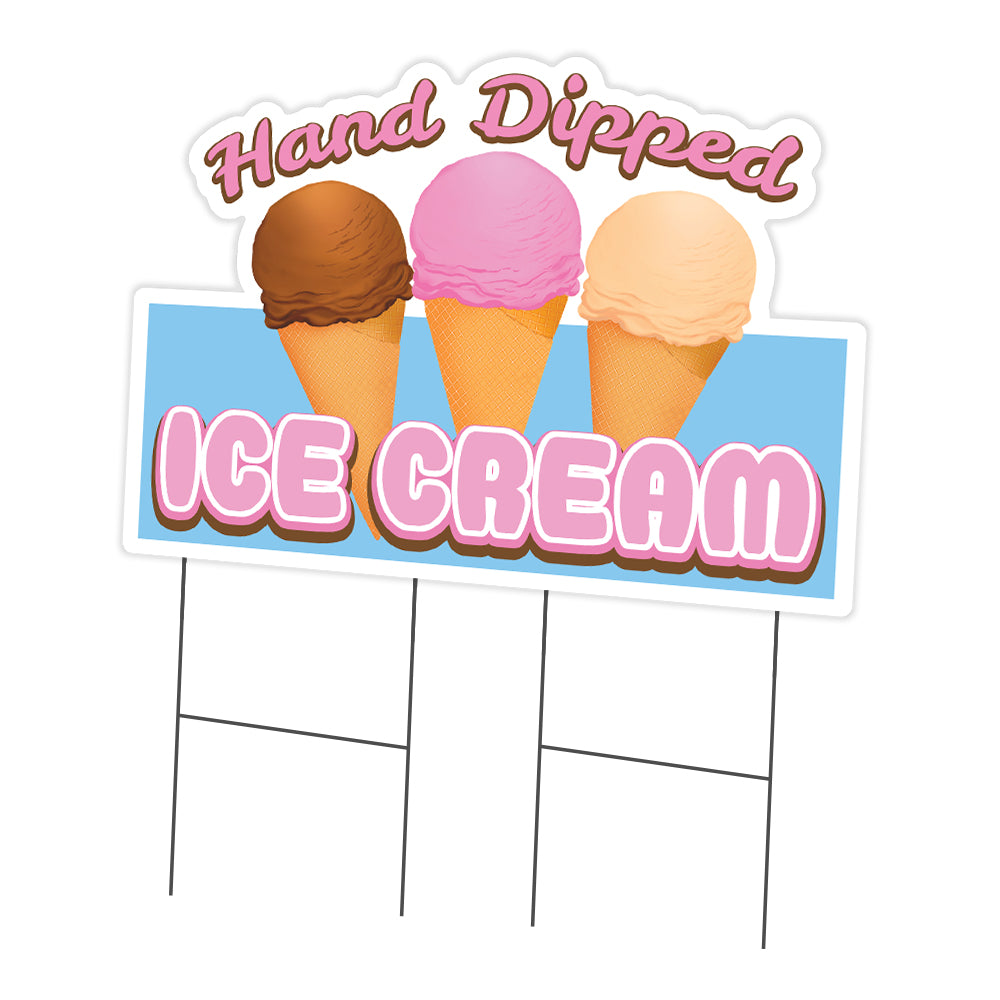 Hand Dipped Ice Cream Die Cut