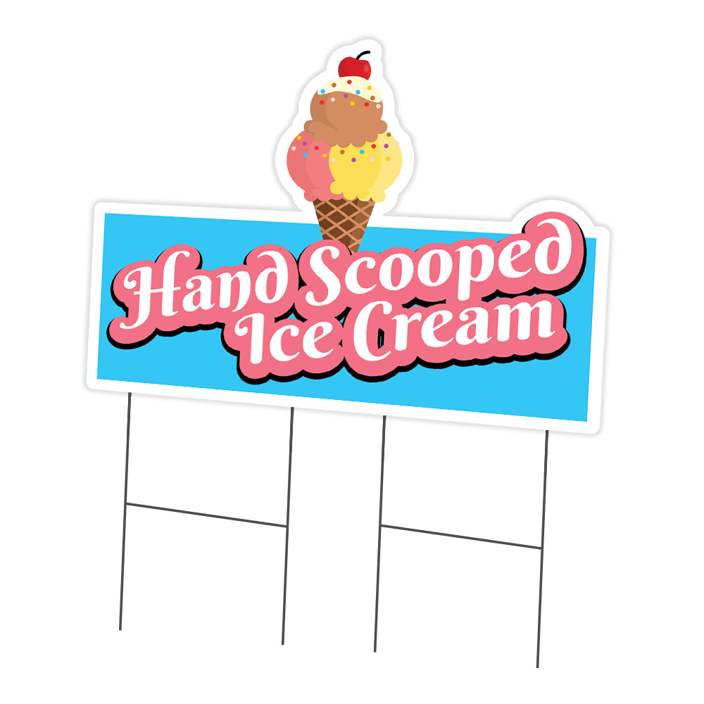 Hand Scooped Ice Cream Die Cut