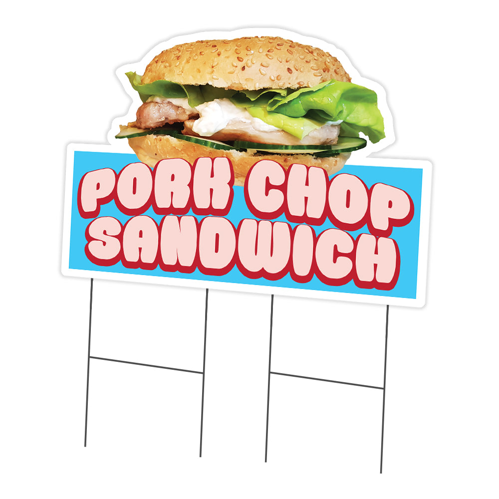 Pork Chop Sandwich Die Cut