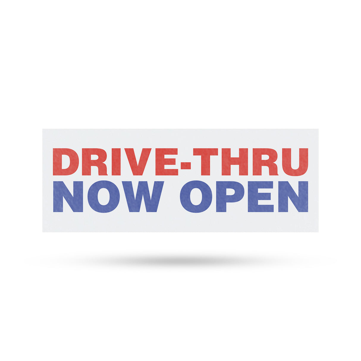Drive Thru Now Open