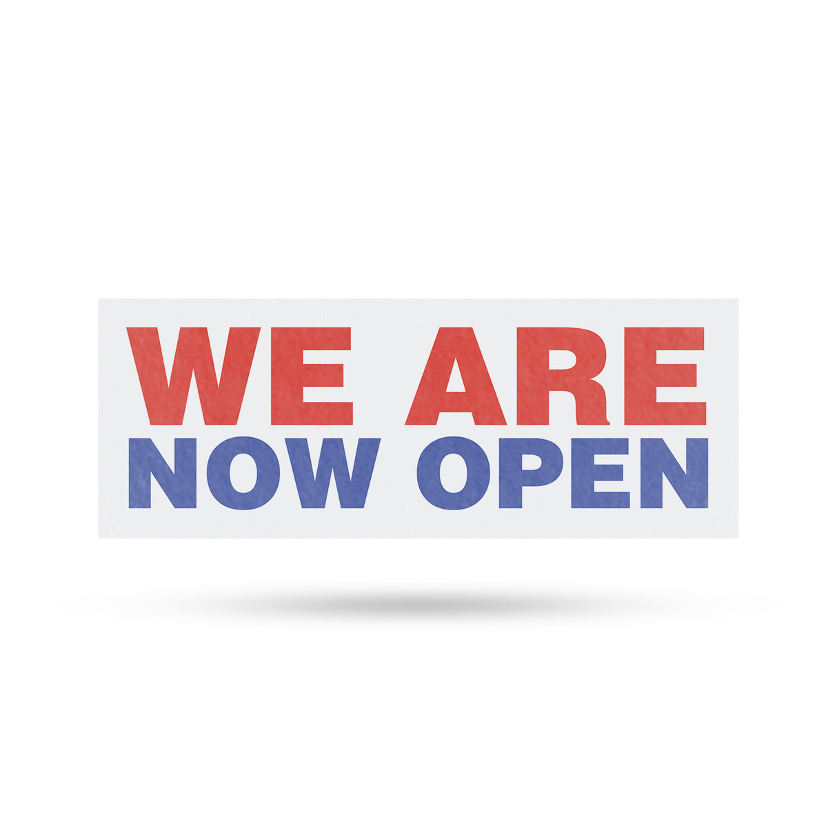 We Are Now Open