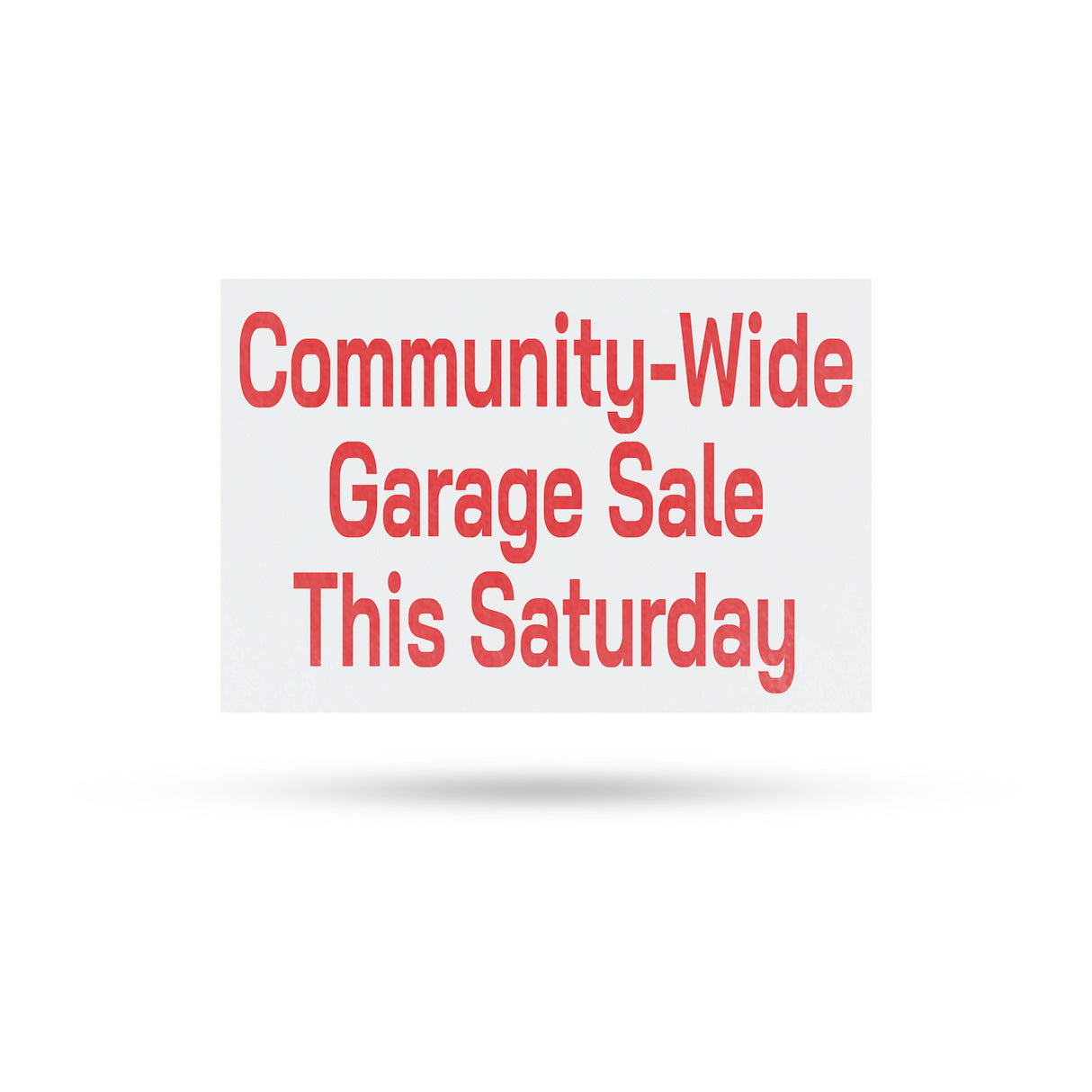 Community Wide Garage Sale This Saturday
