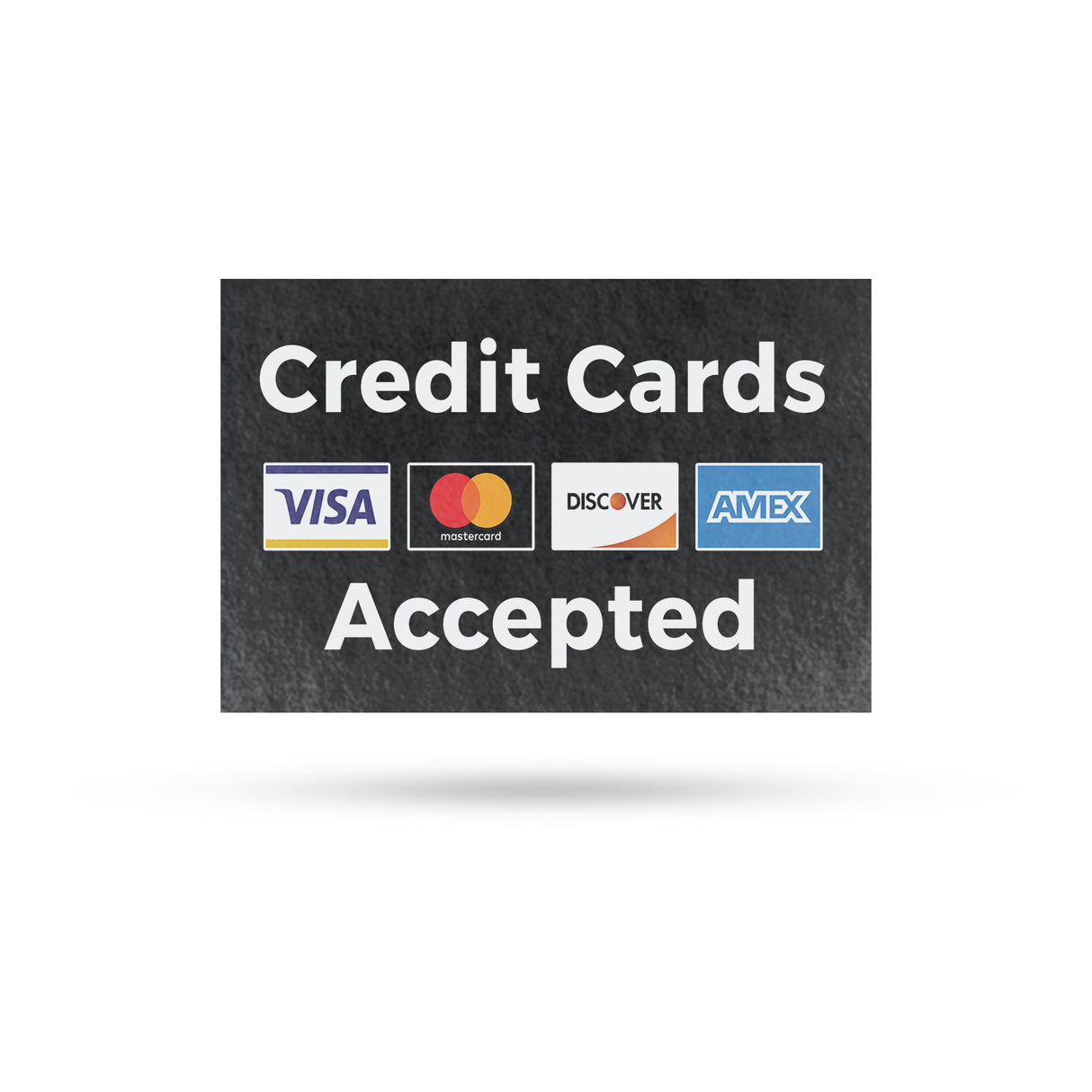 Credit Cards Accepted