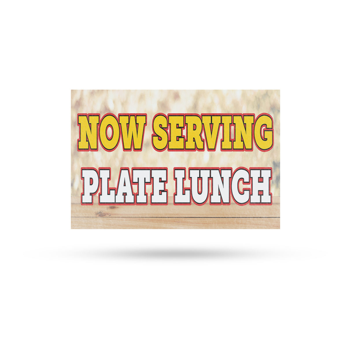 Now Serving Plate Lunch