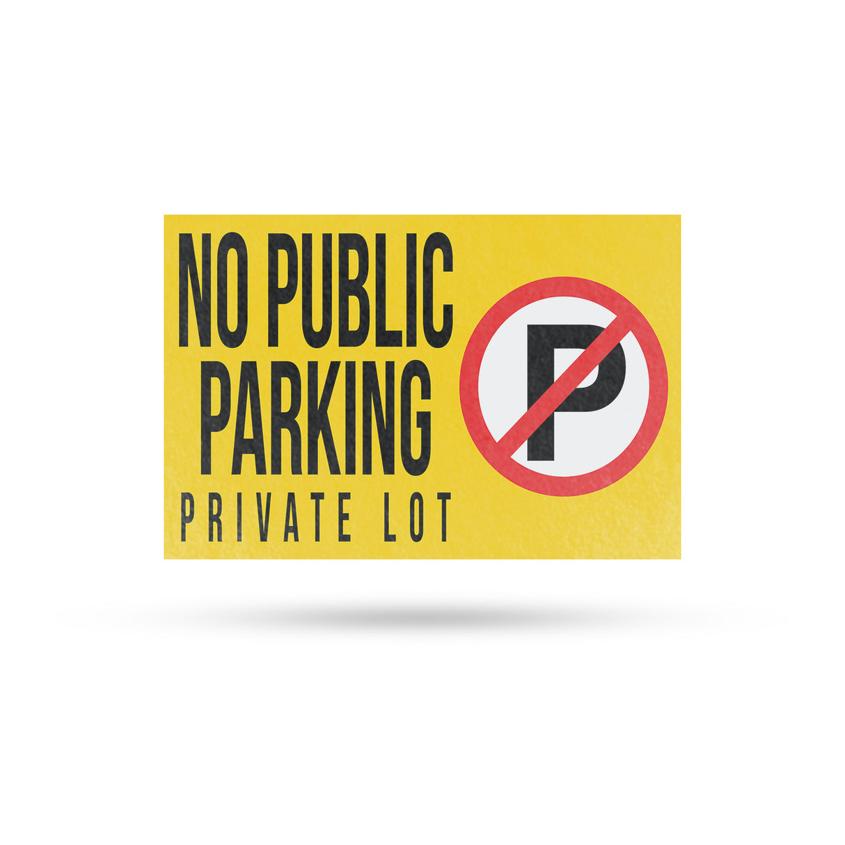 No Public Parking Private Lot
