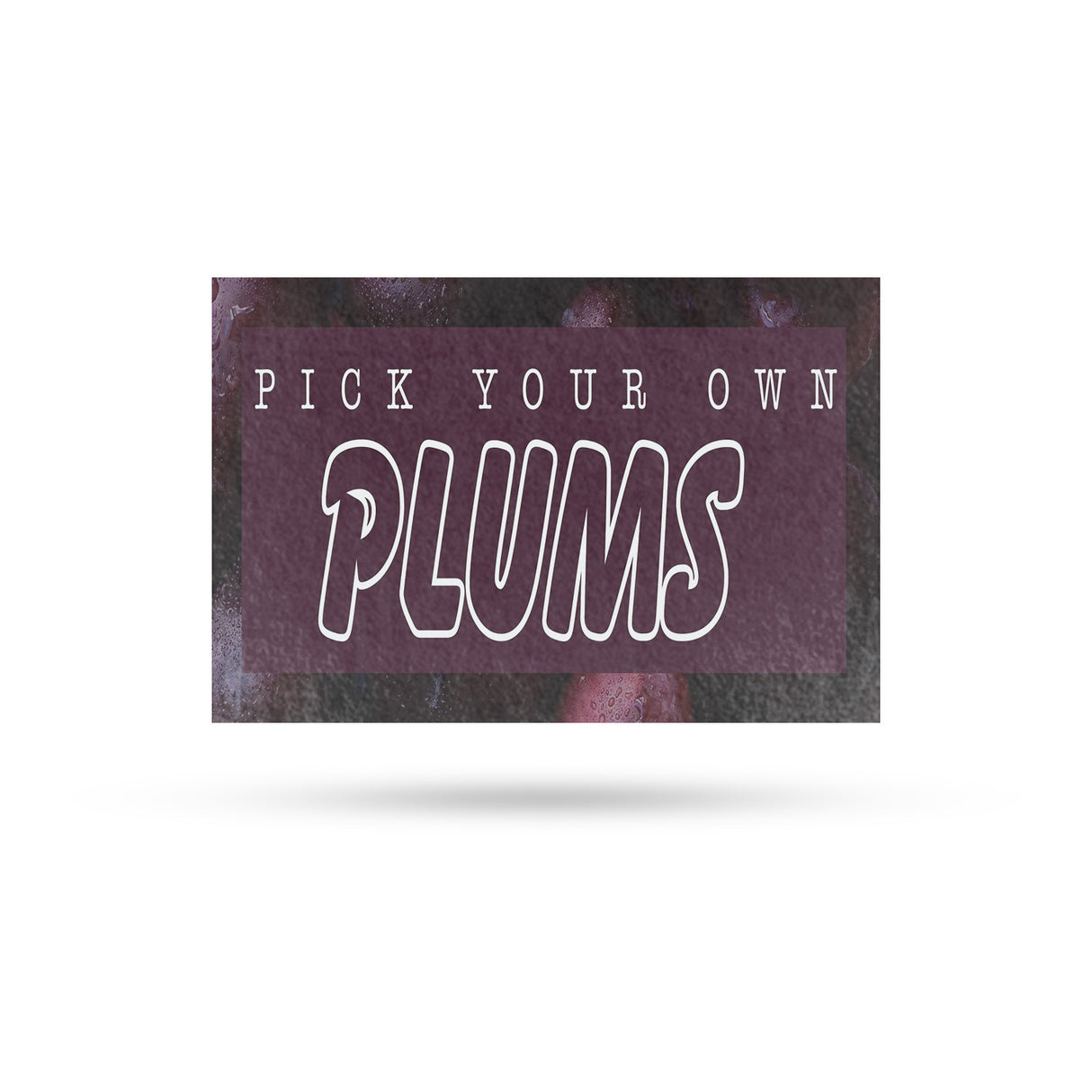 Pick Your Own Plums