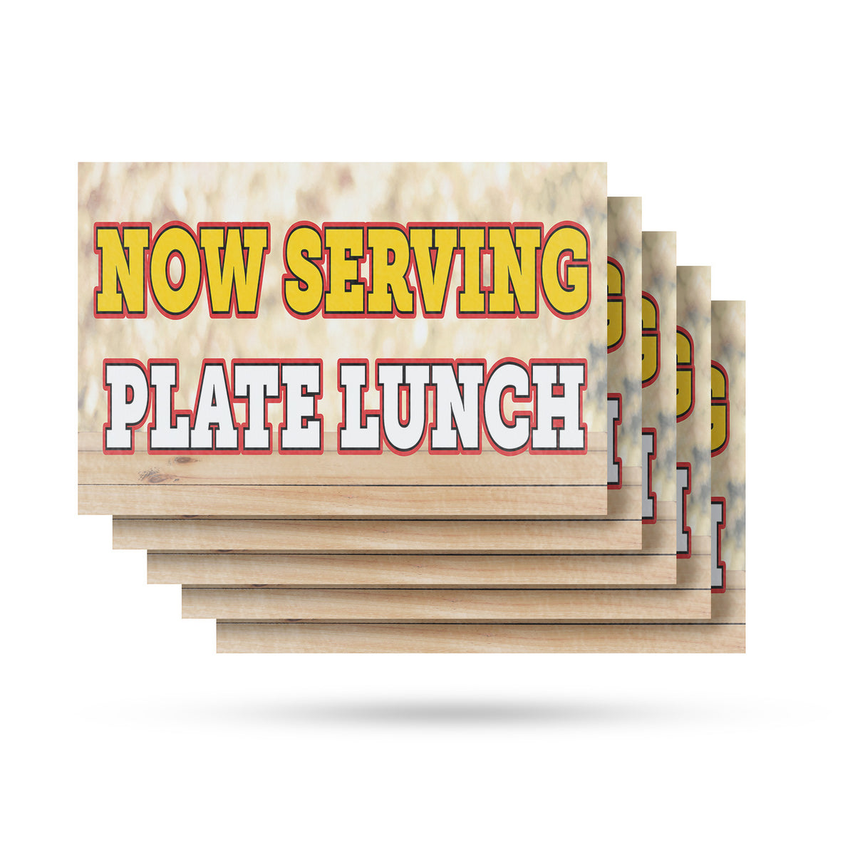 Now Serving Plate Lunch