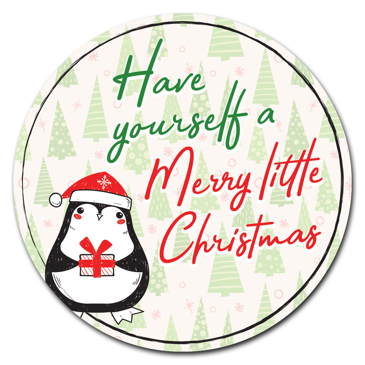 Merry Little Christmas Circle