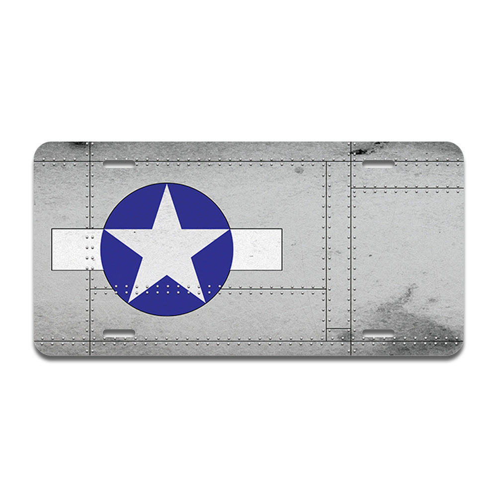 Metal Plate Blue Star 2