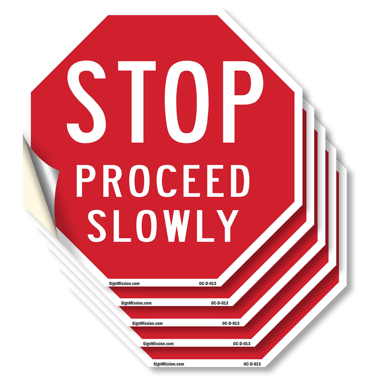 Stop Proceed Slowly