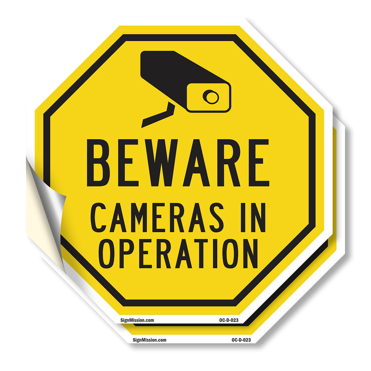 Beware Cameras in Operation