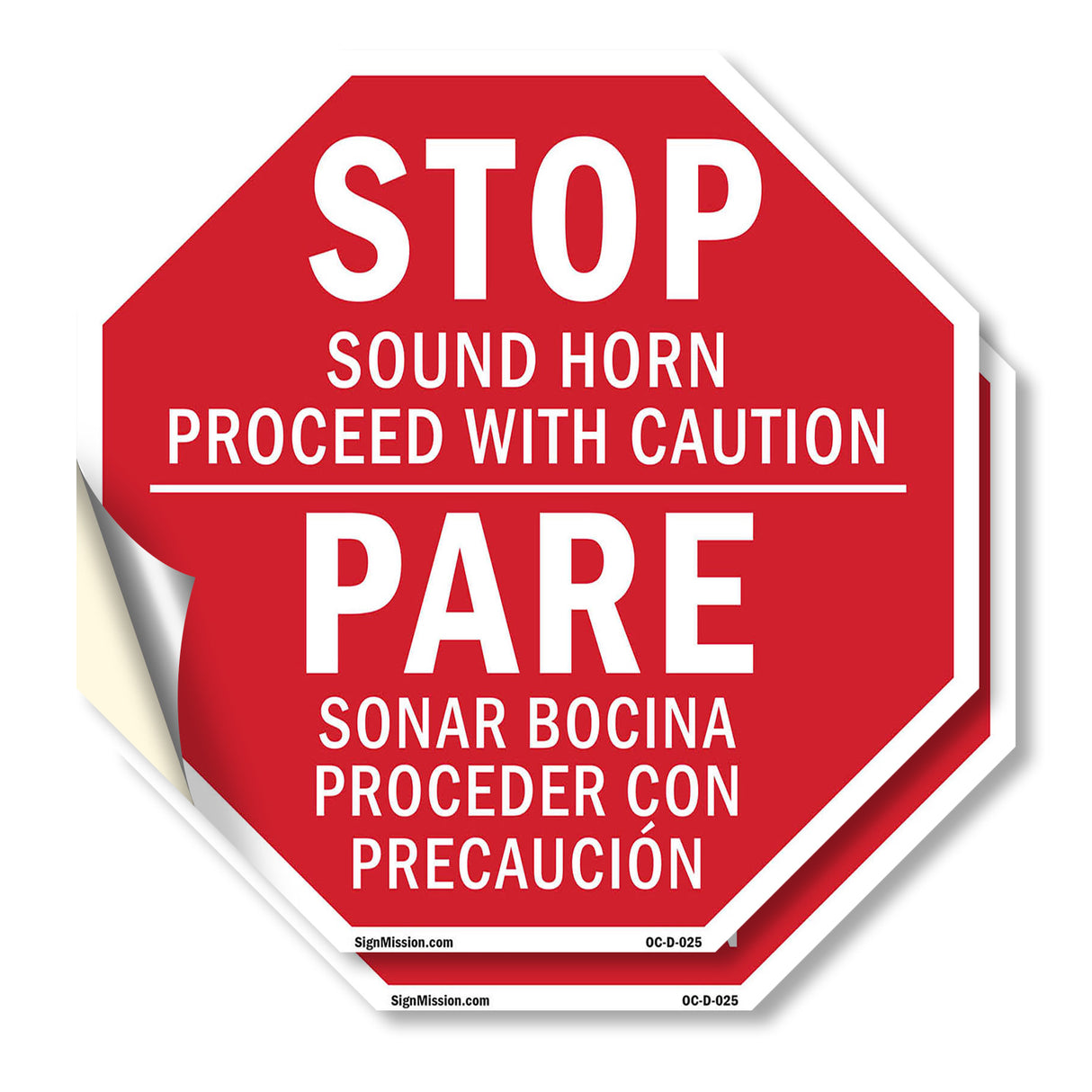 Stopsound Horn Proceed with Caution Pare Sonar Bocina Proceder Con Precaución