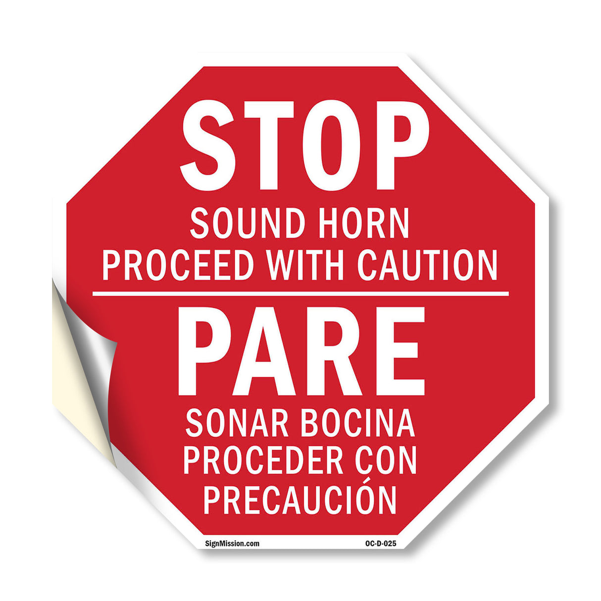 Stopsound Horn Proceed with Caution Pare Sonar Bocina Proceder Con Precaución