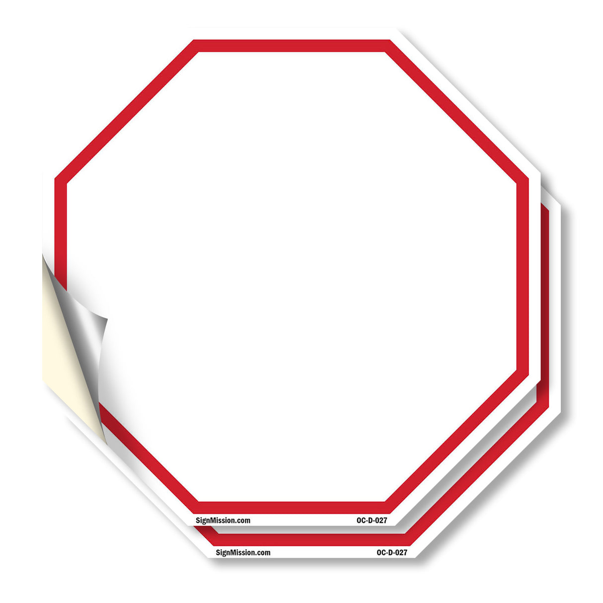 Blank Sign White Background