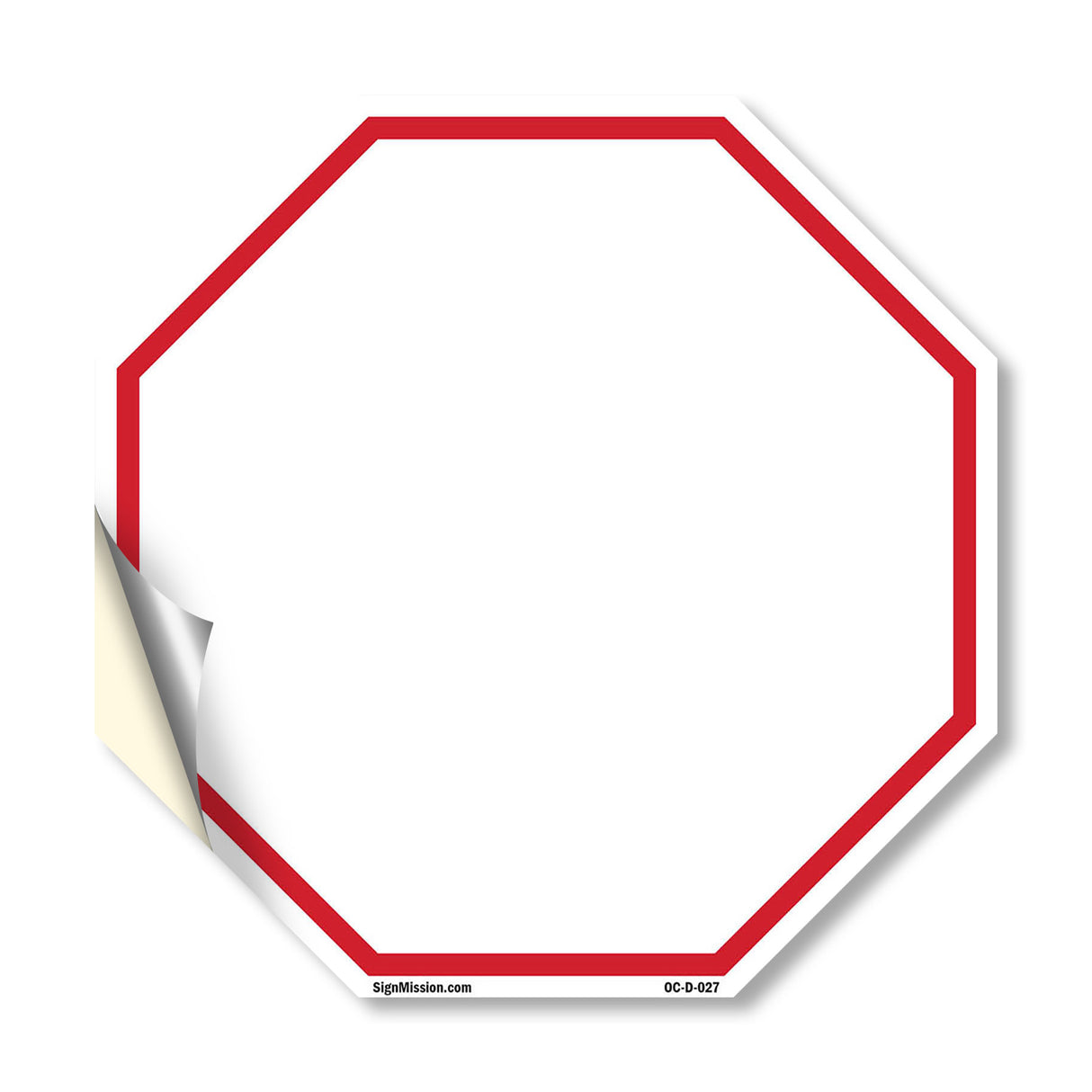 Blank Sign White Background