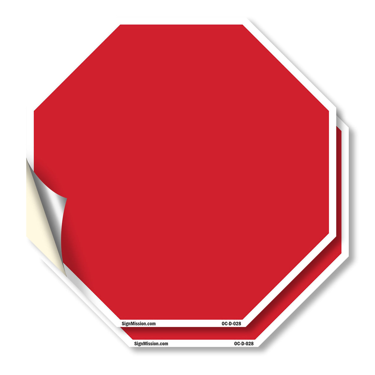 Blank Sign Red Background