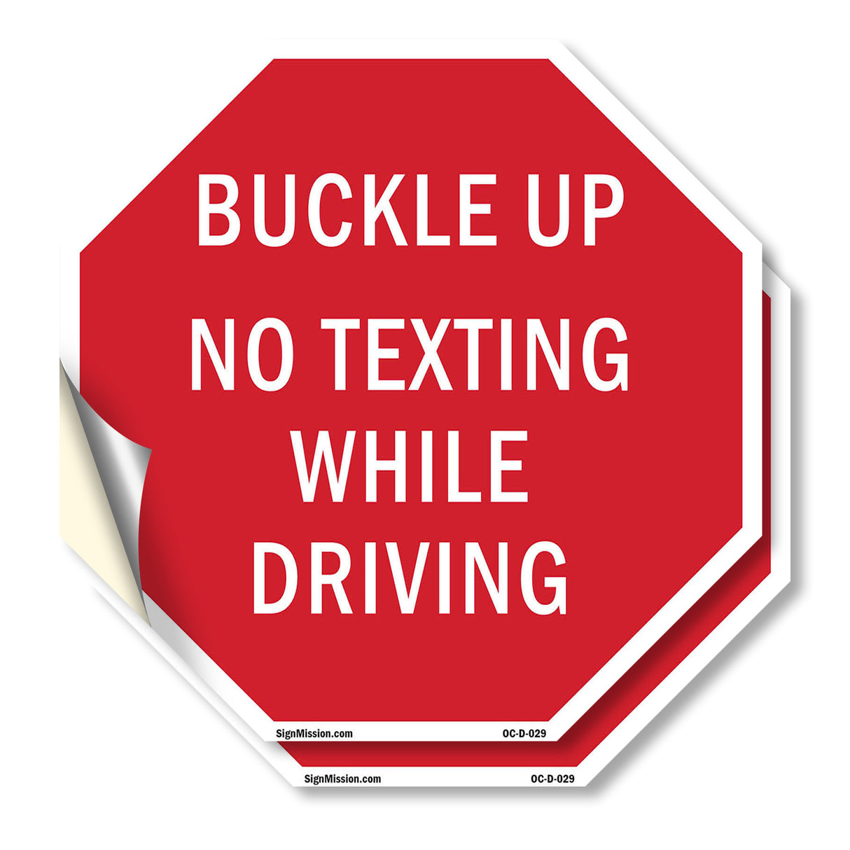 Buckle Up No Texting While Driving