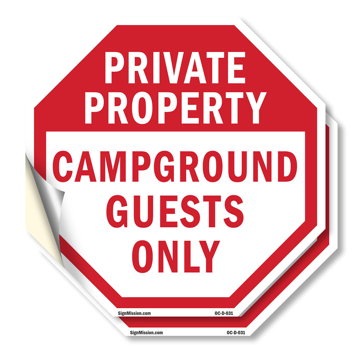 Private Property Campground Guests Only