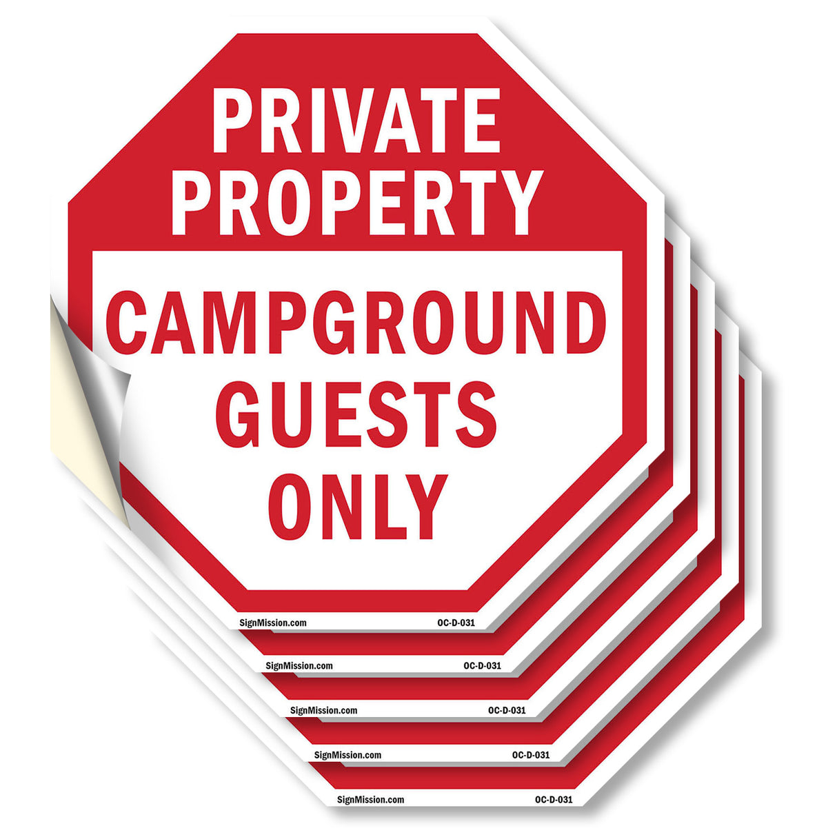Private Property Campground Guests Only