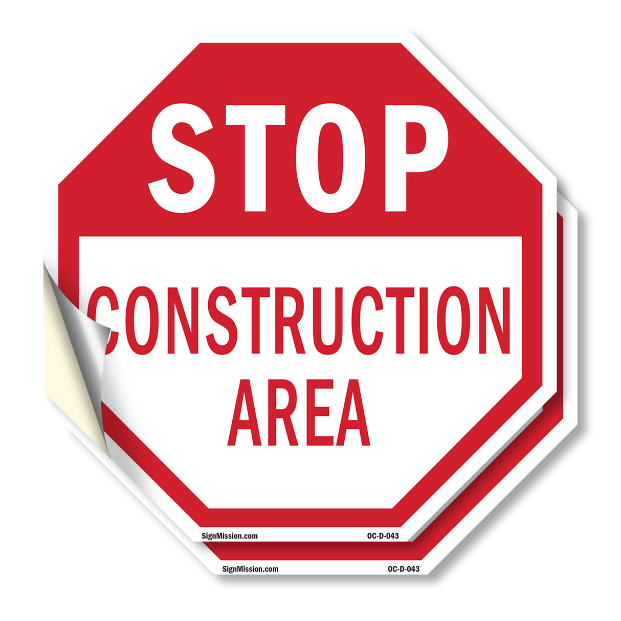 Stop Construction Area