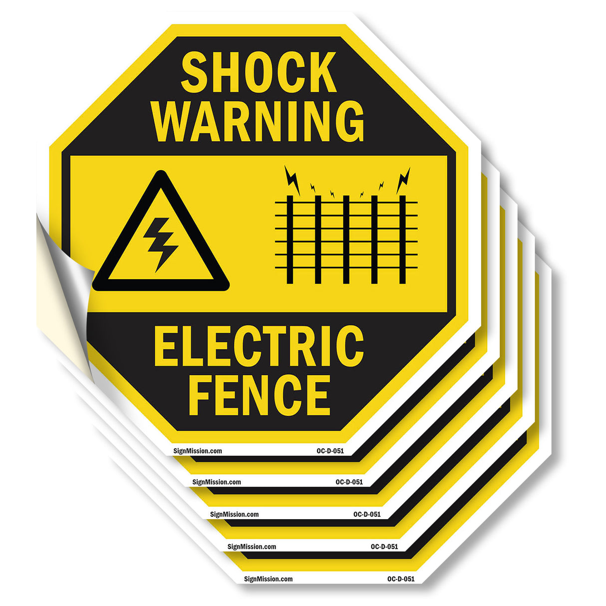 Shock Warning Electric Fence
