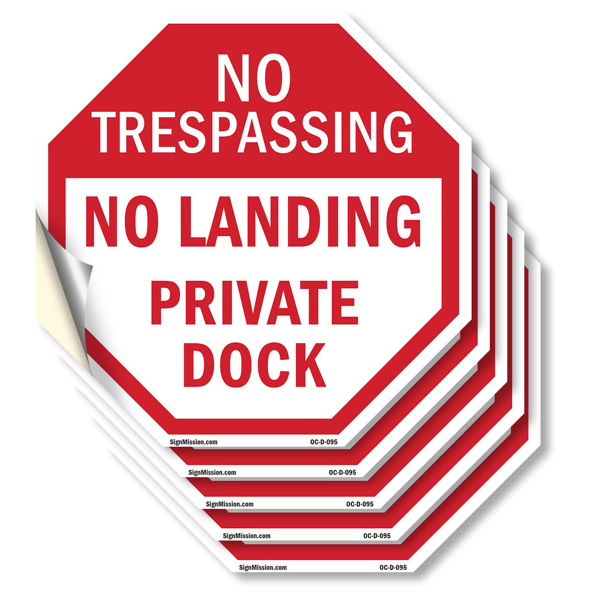 No Trespassing No Landing Private Dock