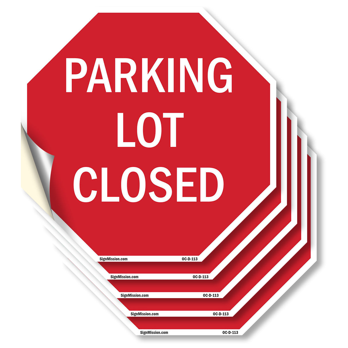 Parking Lot Closed