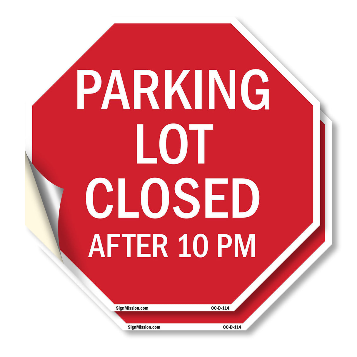 Parking Lot Closed After 10 Pm