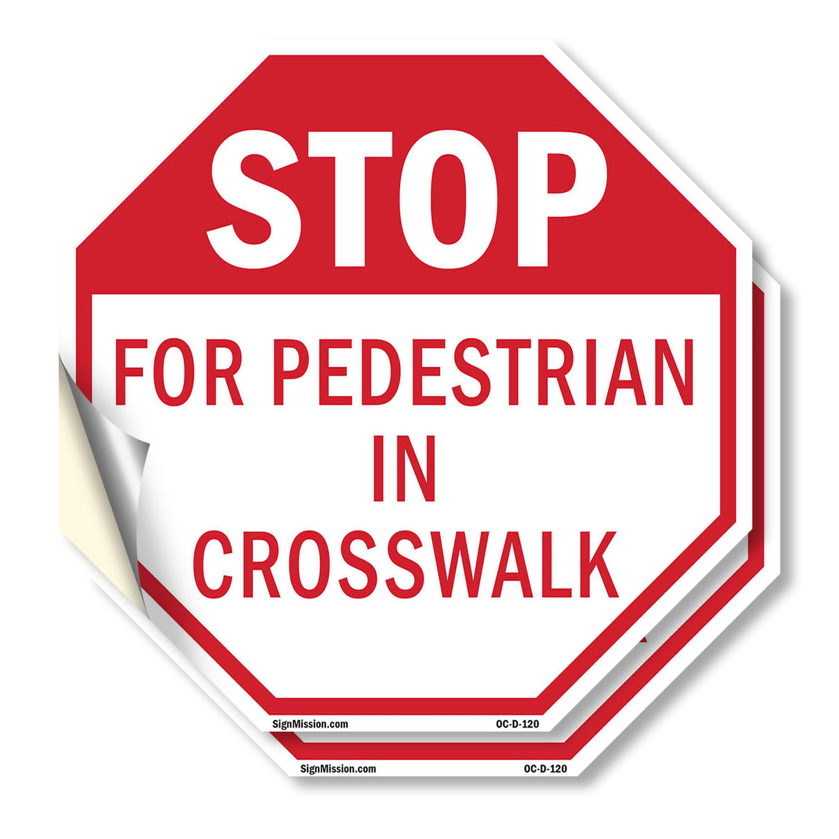 Stop For Pedestrian in Crosswalk