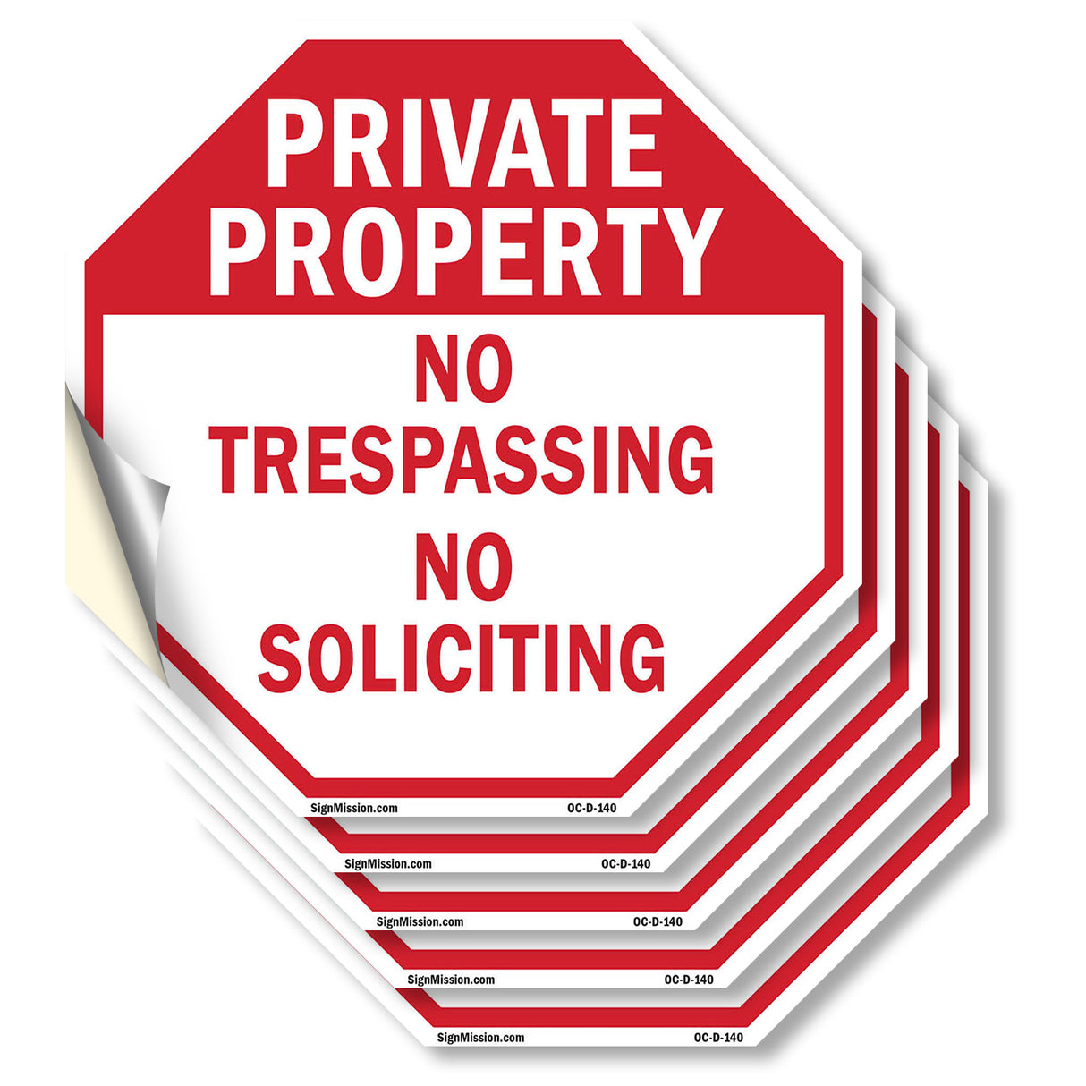 Private Property No Trespassing No Soliciting