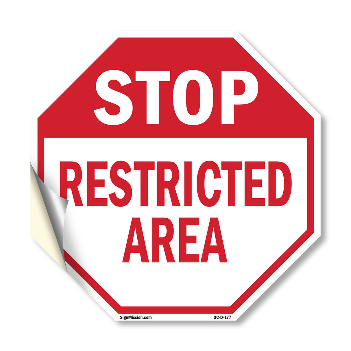 Stop Restricted Area
