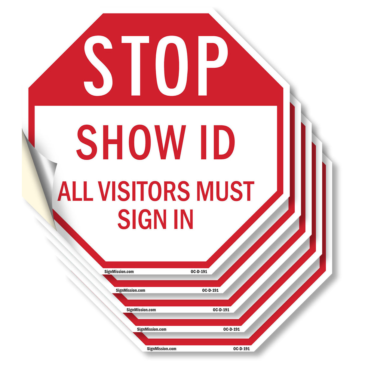 Stop Show Id All Visitors Must Sign In