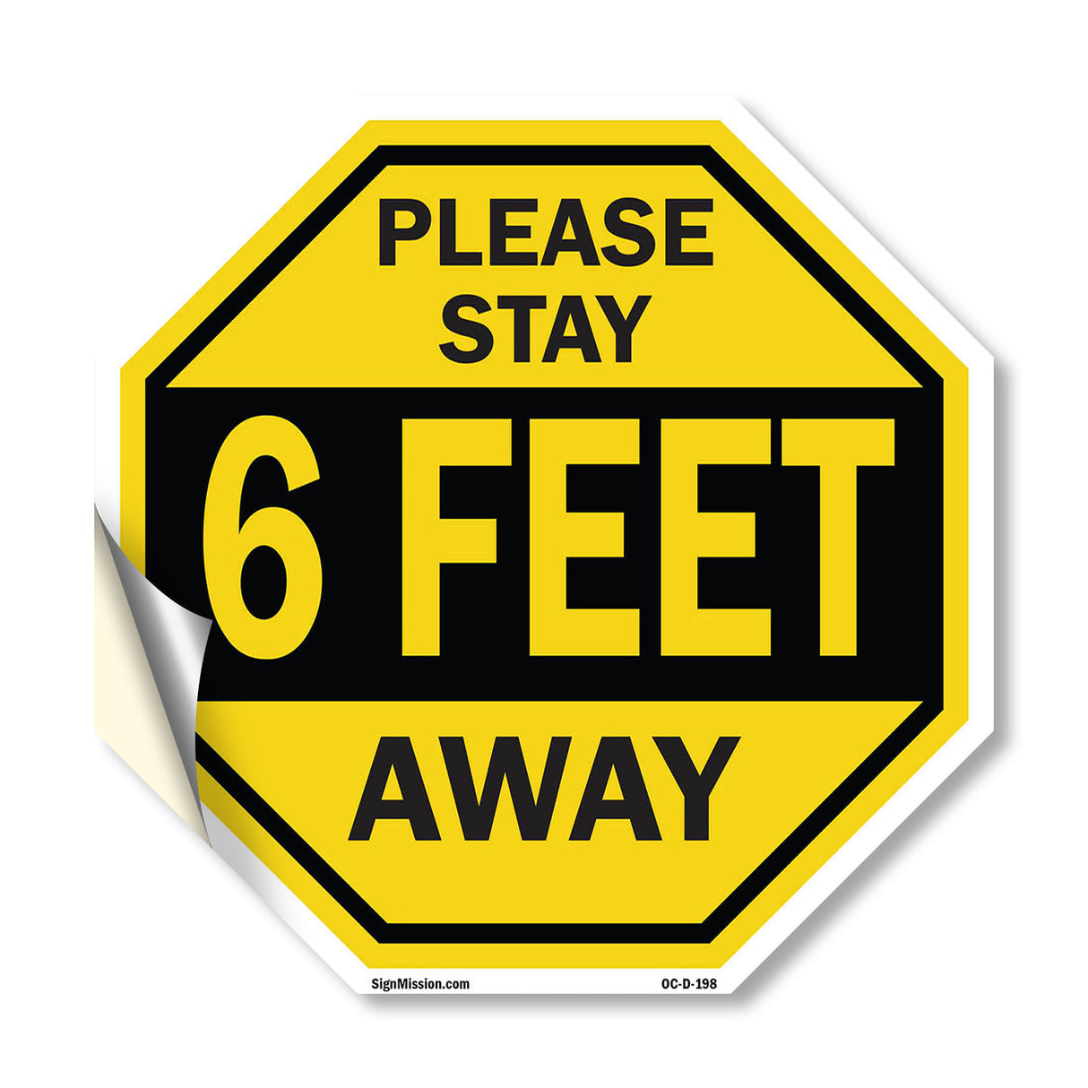 Please Stay 6 Feet Away