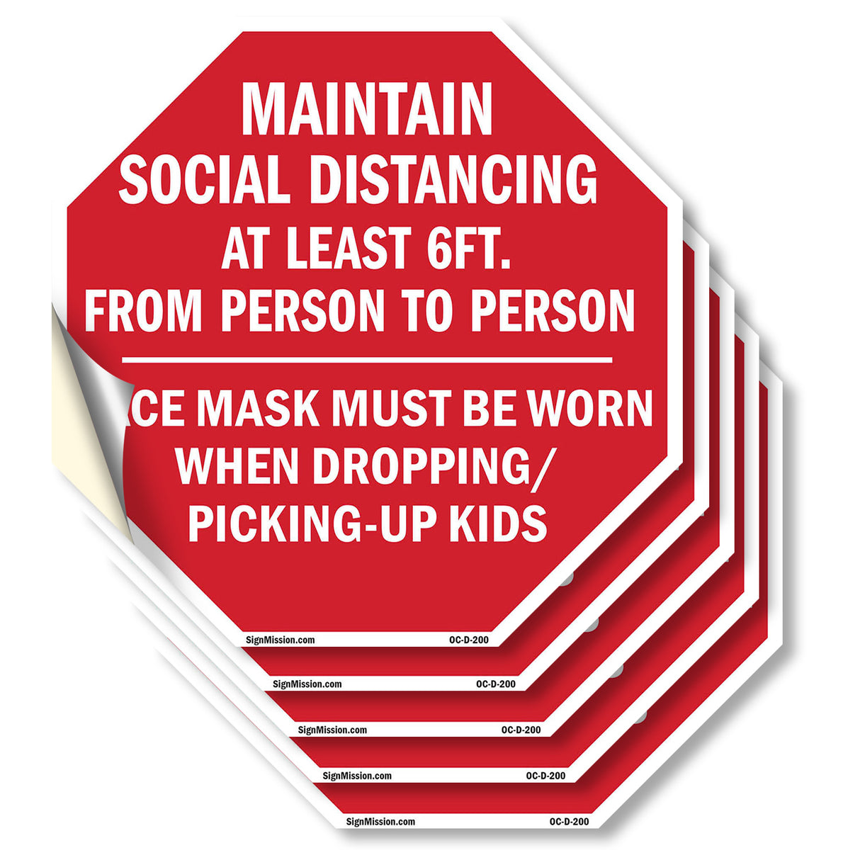 Maintain Social Distancing At Least 6ft. From Person to Person Face Mask Must Be Worn When Dropping/ Picking-up Kids
