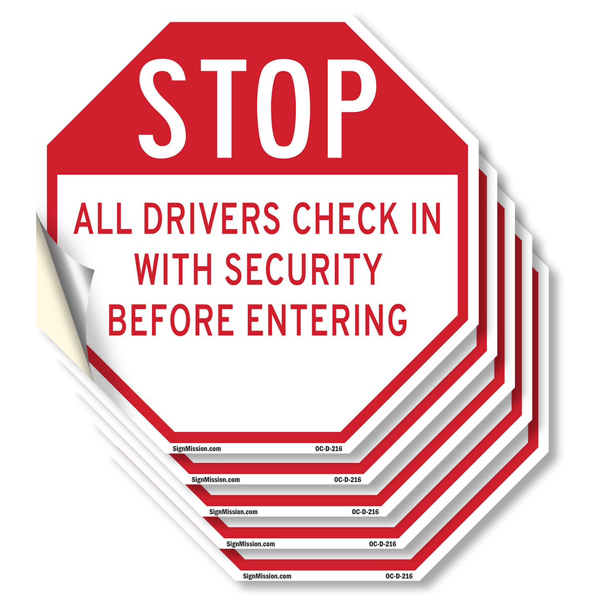 Stop All Drivers Check in With Security Before Entering