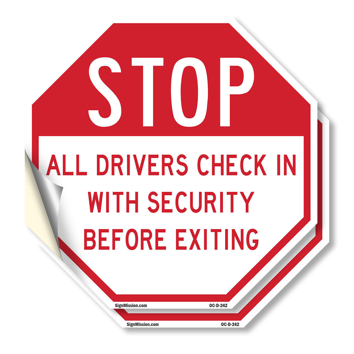 Stop All Drivers Check in With Security Before Exiting