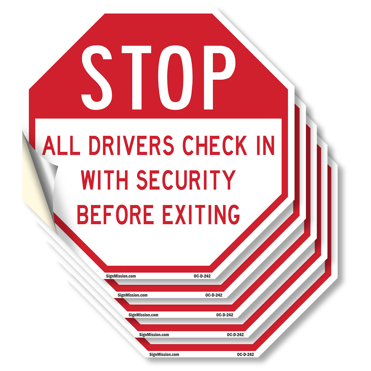 Stop All Drivers Check in With Security Before Exiting