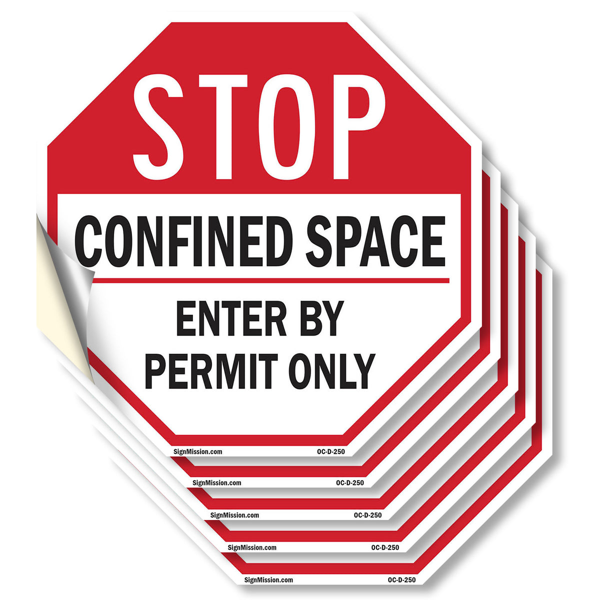 Stop Confined Space Enter by Permit Only