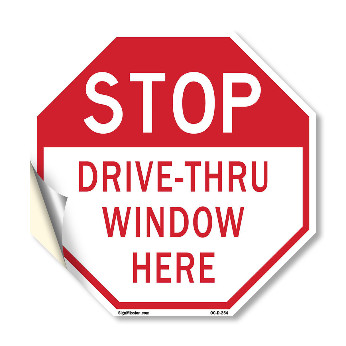 Stop Drive-thru Window Here
