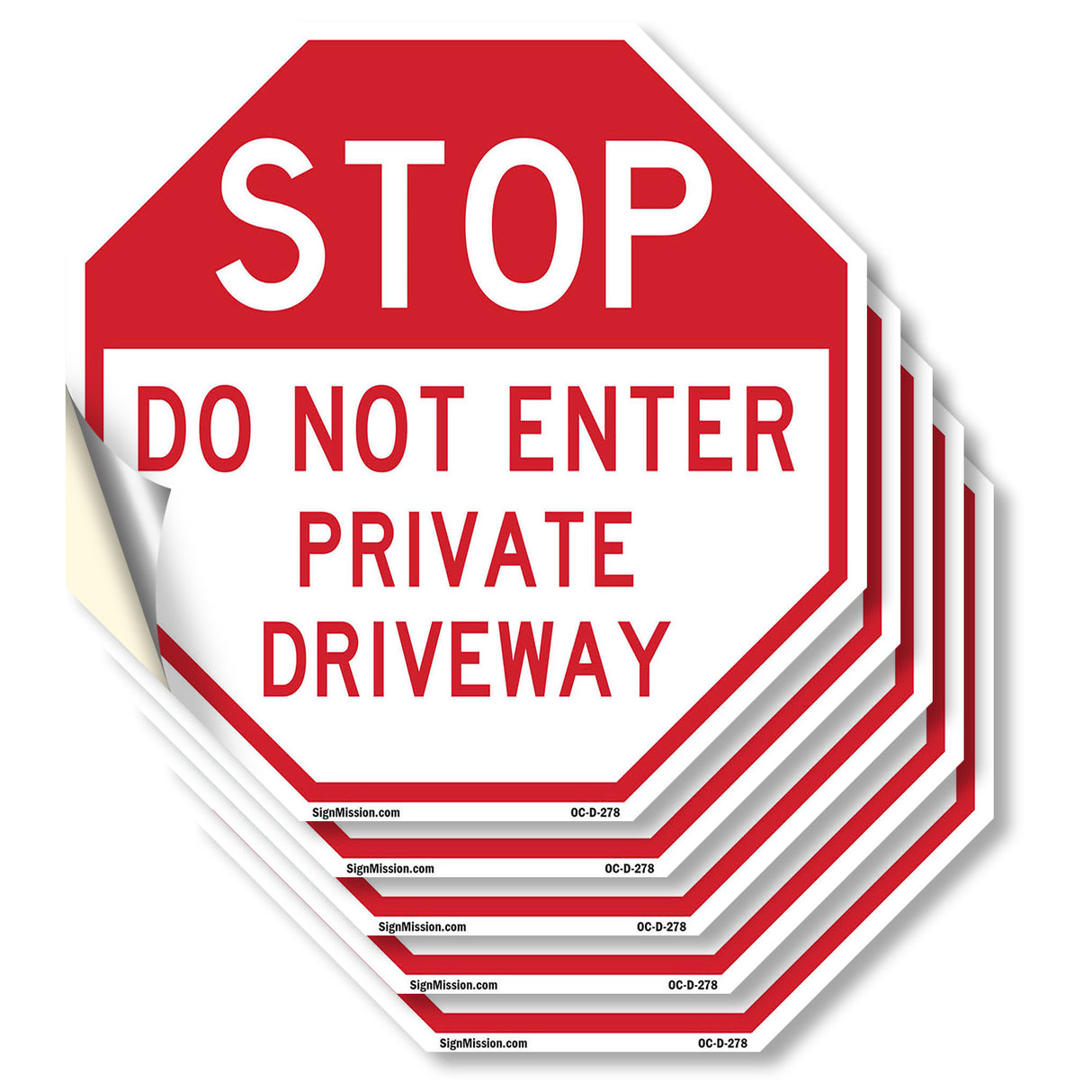 Stop Do Not Enter Private Driveway
