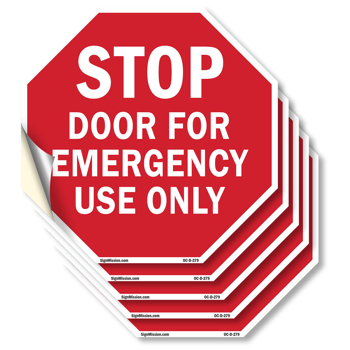 Stop Door for Emergency Use Only