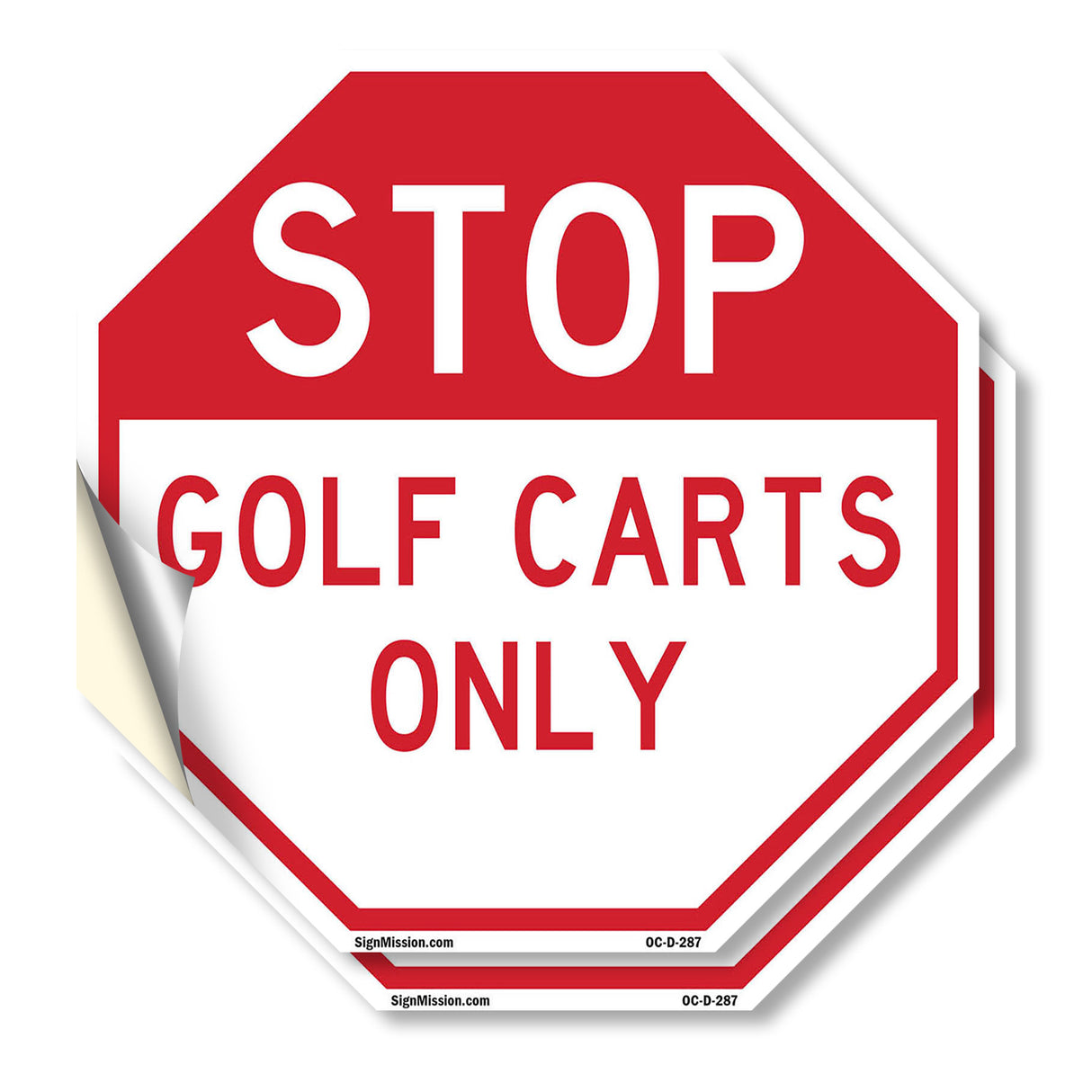 Stop Golf Carts Only